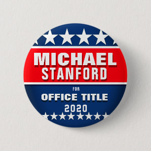 Badge Rond 5 Cm Bouton politique fait sur commande de modèle