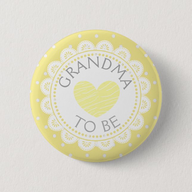 Badge Rond 5 Cm Bouton Polka Dot Polka de coeur violet (Devant)