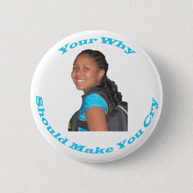 Badge Rond 5 Cm Bouton Pourquoi personnaliser (Devant)