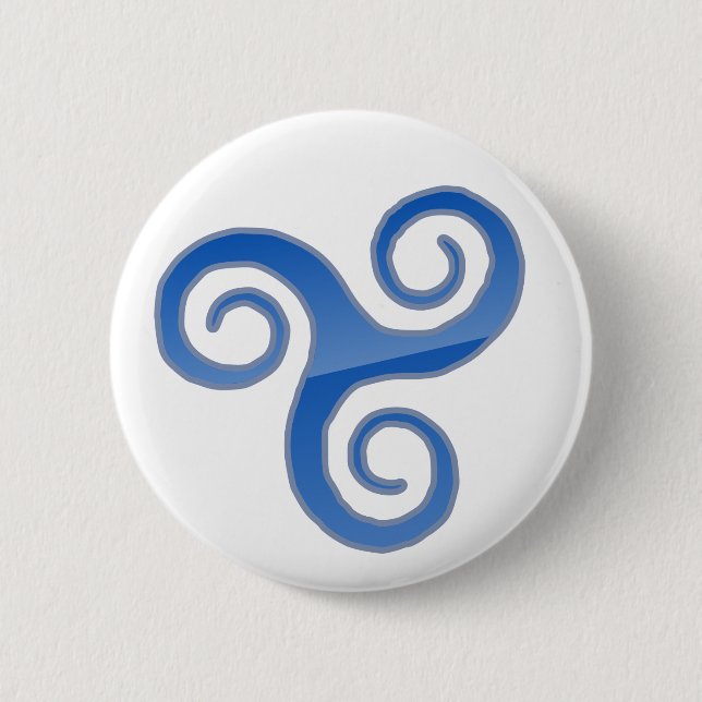 Badge Rond 5 Cm bouton Poussée-le-droit (Devant)