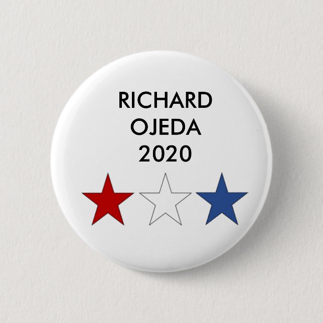 Badge Rond 5 Cm Bouton présidentiel Richard Ojeda 2020 (Devant)