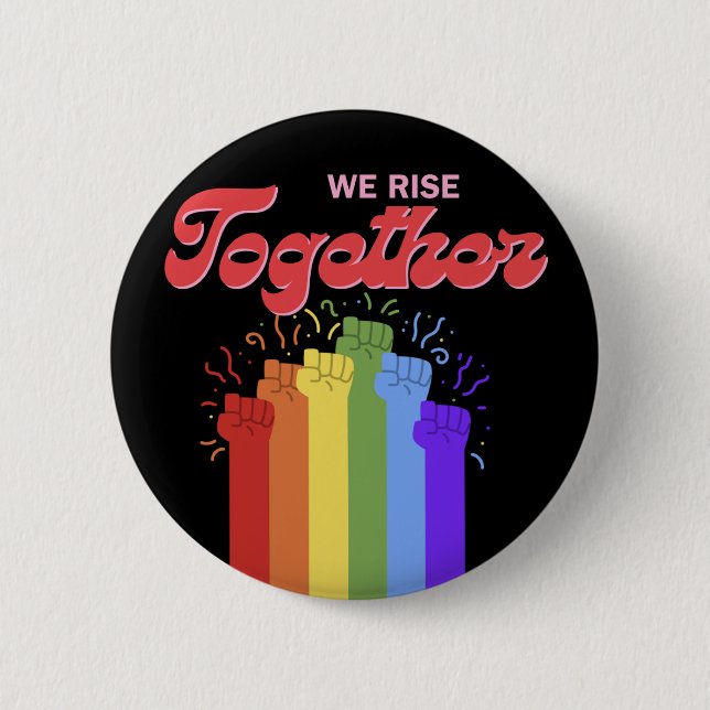 Badge Rond 5 Cm Bouton Pride (Devant)