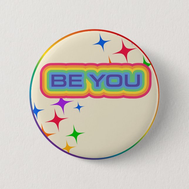 Badge Rond 5 Cm Bouton Pride (Devant)