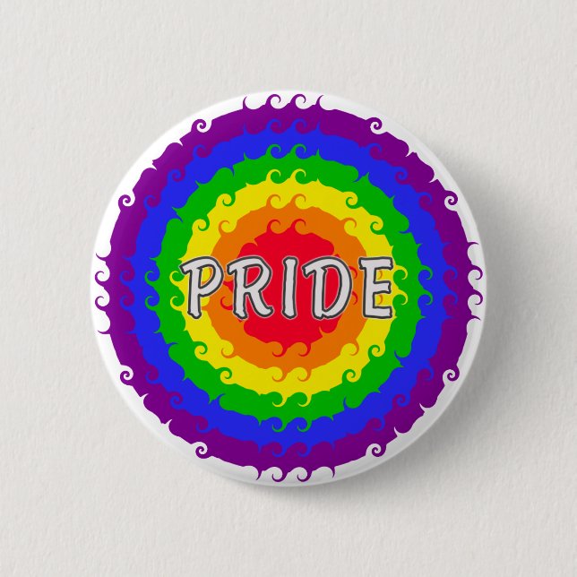 Badge Rond 5 Cm Bouton Pride (Devant)