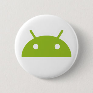 Badge Rond 5 Cm Bouton principal androïde