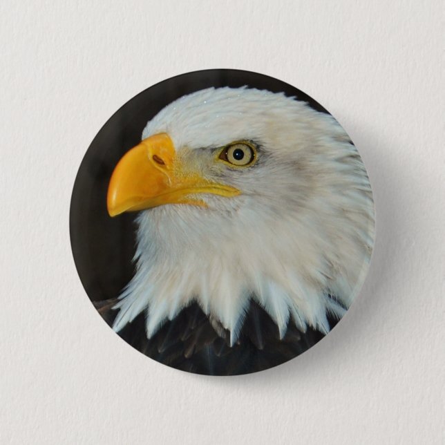 Badge Rond 5 Cm Bouton principal d'Eagle (Devant)