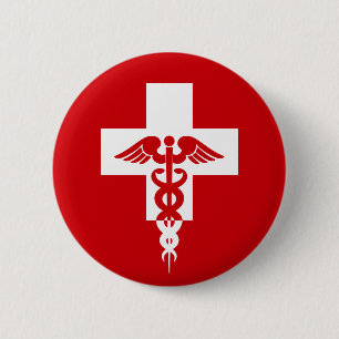 Badge Rond 5 Cm Bouton Professionnel Médicale