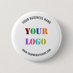 Badge Rond 5 Cm Bouton promotionnel avec nom de logo d'entreprise