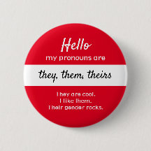 Bouton Pronouns Genre - Eux, eux Pronouns