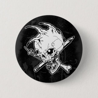 Badge Rond 5 Cm Bouton punk de crâne