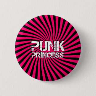 Badge Rond 5 Cm Bouton Punk Princess