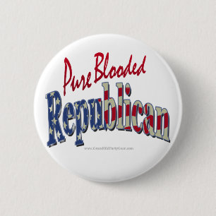Badge Rond 5 Cm Bouton pur de républicain de Blooded