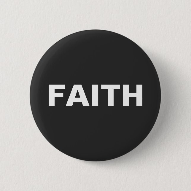 BADGE ROND 5 CM BOUTON QUI DIT FOI (Devant)
