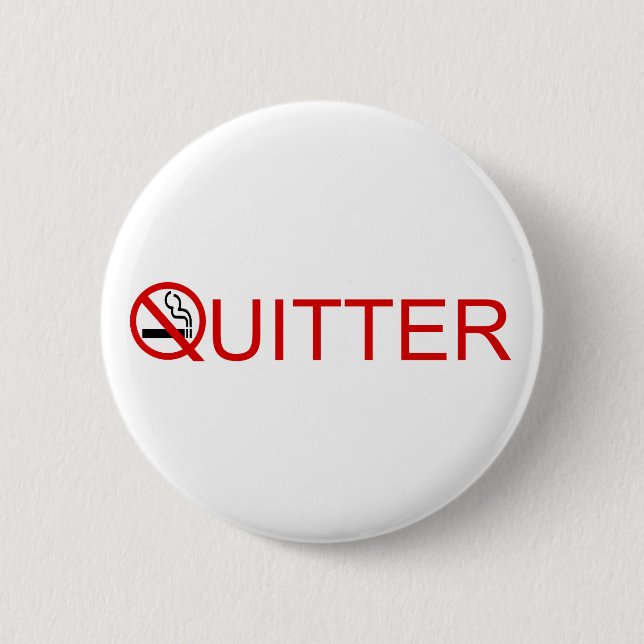 Badge Rond 5 Cm Bouton Quitter (Devant)