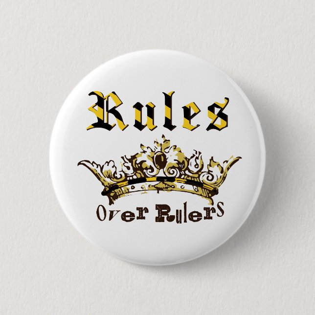 Badge Rond 5 Cm Bouton Règles du Maréchal (Devant)