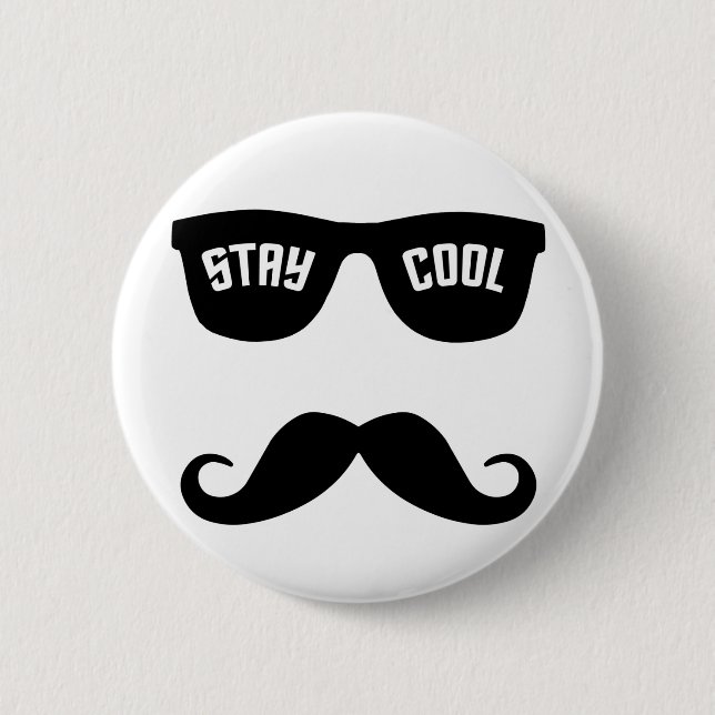 Badge Rond 5 Cm Bouton RESTER COOL (Devant)