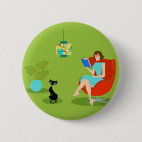 Bouton Retro Lecture femme
