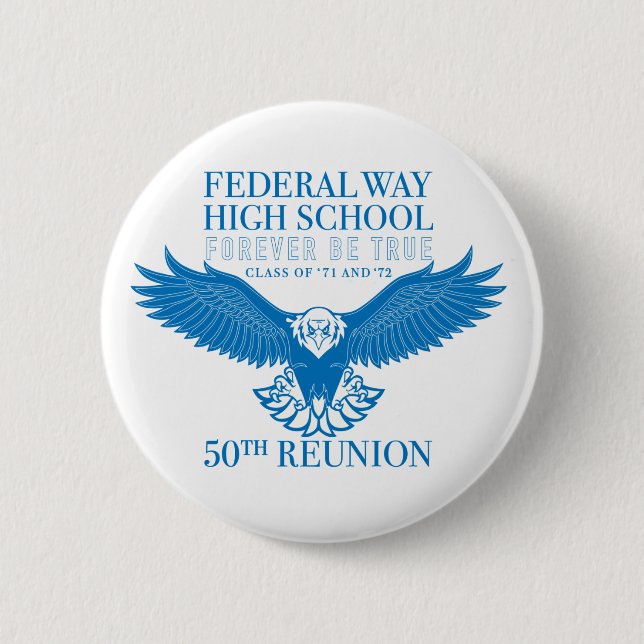 Badge Rond 5 Cm Bouton Réunion FWHS (Devant)