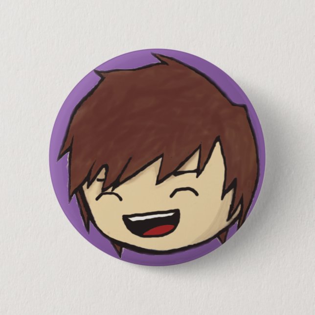 Badge Rond 5 Cm Bouton riant de larme (Devant)