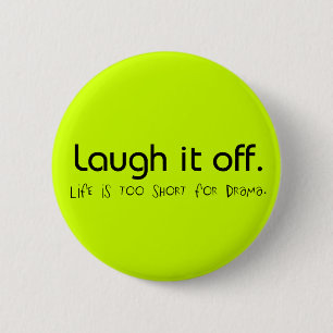 Badge Rond 5 Cm Bouton Rire