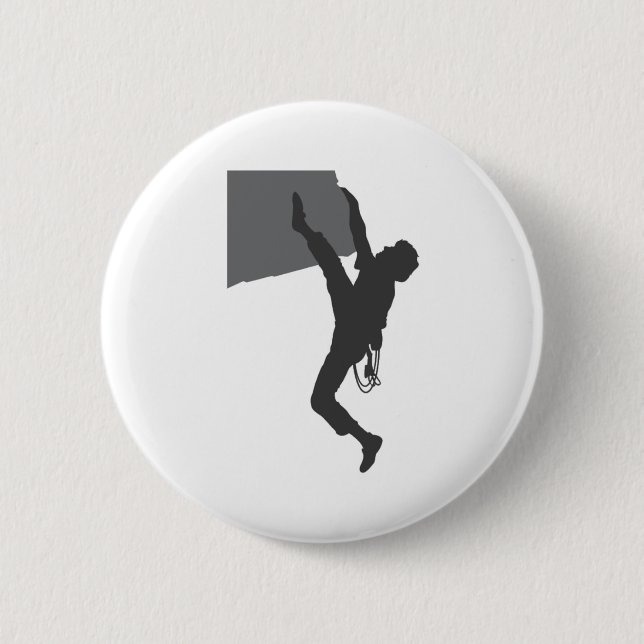 Badge Rond 5 Cm Bouton Rock Climber (Devant)