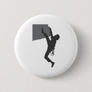 Badge Rond 5 Cm Bouton Rock Climber