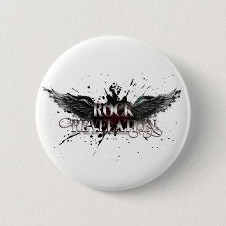 Badge Rond 5 Cm Bouton Rock Rev