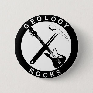 Badge Rond 5 Cm Bouton Rocks de géologie L