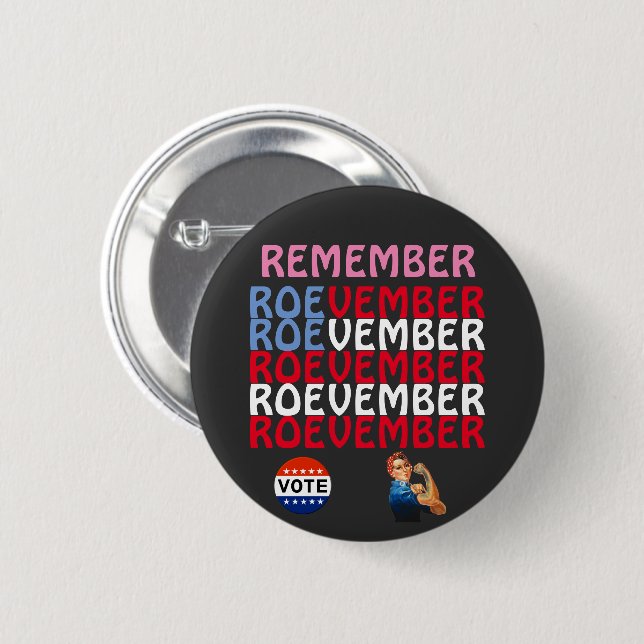 Badge Rond 5 Cm Bouton ROEVEMBER (Devant & derrière)