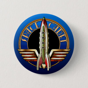 Badge Rond 5 Cm Bouton rond de cadet de l'espace