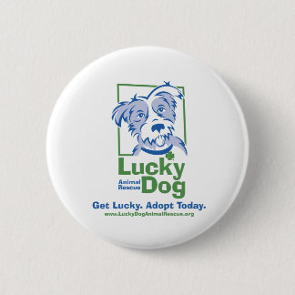 Badge Rond 5 Cm Bouton rond de chien chanceux