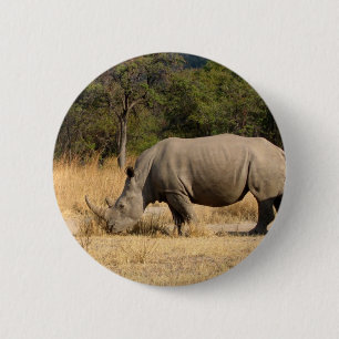 Badge Rond 5 Cm Bouton rond de famille de rhinocéros