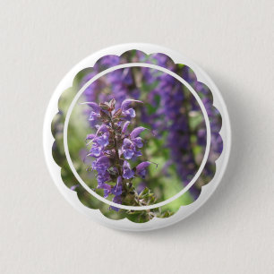 Badge Rond 5 Cm Bouton rond de fleur de lavande