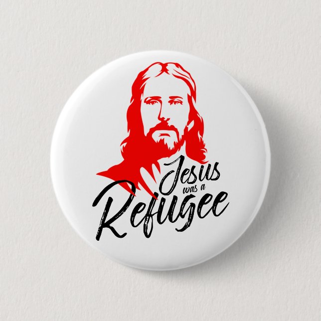 Badge Rond 5 Cm Bouton rond de Jésus (Devant)
