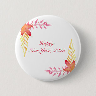Badge Rond 5 Cm Bouton rond de la nouvelle année