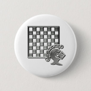 Badge Rond 5 Cm Bouton rond de stratégie d'échecs