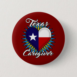 Badge Rond 5 Cm Bouton rond de travailleur social du Texas