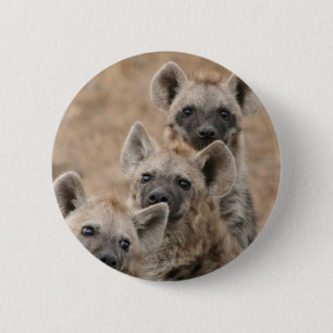 Badge Rond 5 Cm Bouton rond d'hyènes