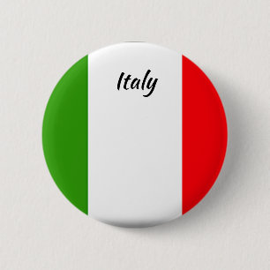 Badge Rond 5 Cm Bouton rond du drapeau italien