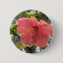 Badge Rond 5 Cm Bouton rond fleur hawaïen