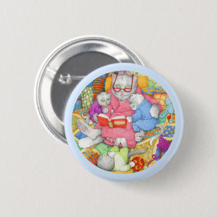 Badge Rond 5 Cm Bouton rond HISTOIRE DU LIEU - Bleu