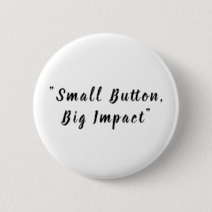 Badge Rond 5 Cm Bouton rond personnalisable blanc pur classique