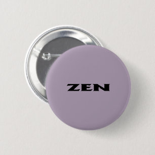 Badge Rond 5 Cm Bouton rond standard gris-noir zen
