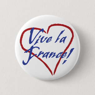 Badge Rond 5 Cm Bouton rond standard Vive la France