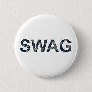 Badge Rond 5 Cm Bouton rond style swag motif de l'armée