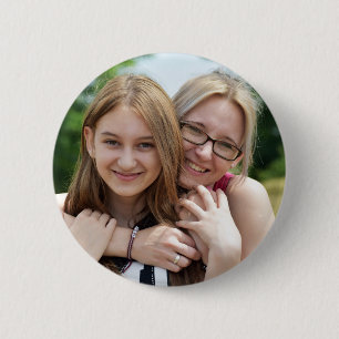 Badge Rond 5 Cm Bouton rond unique de 2¼ avec votre photo