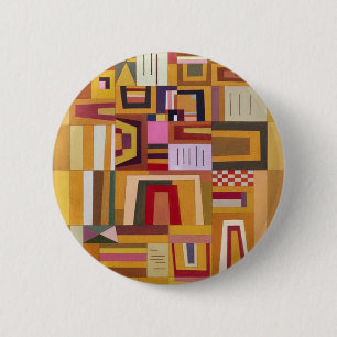 Badge Rond 5 Cm Bouton rose de compensation de Kandinsky
