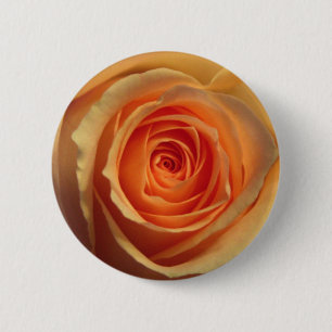 Badge Rond 5 Cm Bouton rose jaune