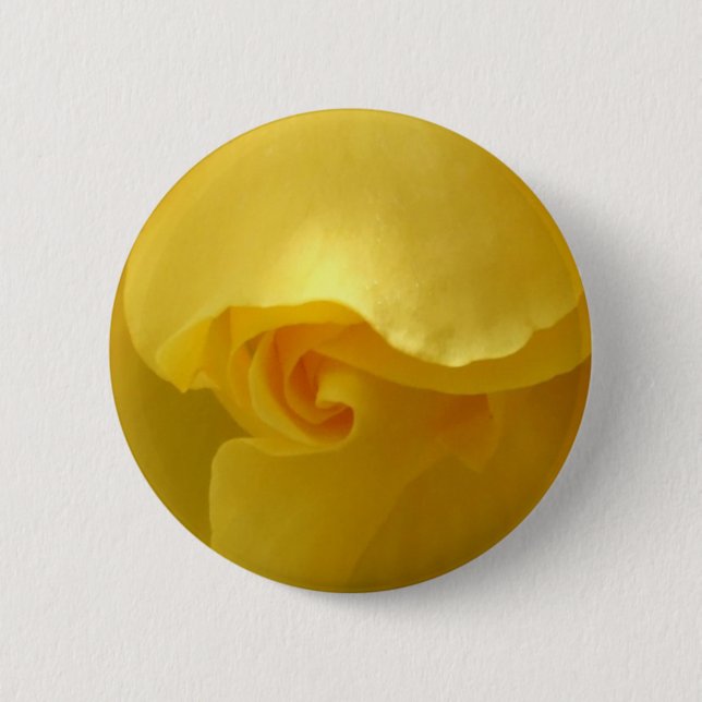 Badge Rond 5 Cm Bouton rose jaune (Devant)