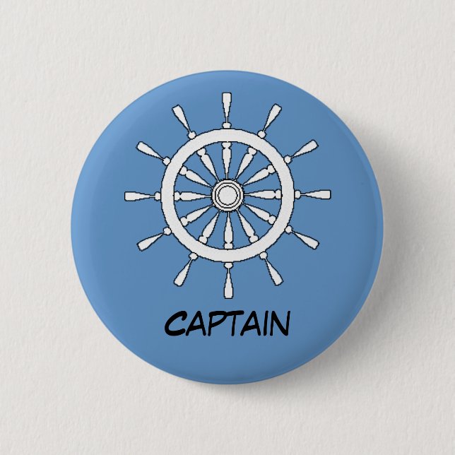 Badge Rond 5 Cm Bouton - Roue des navires (Devant)